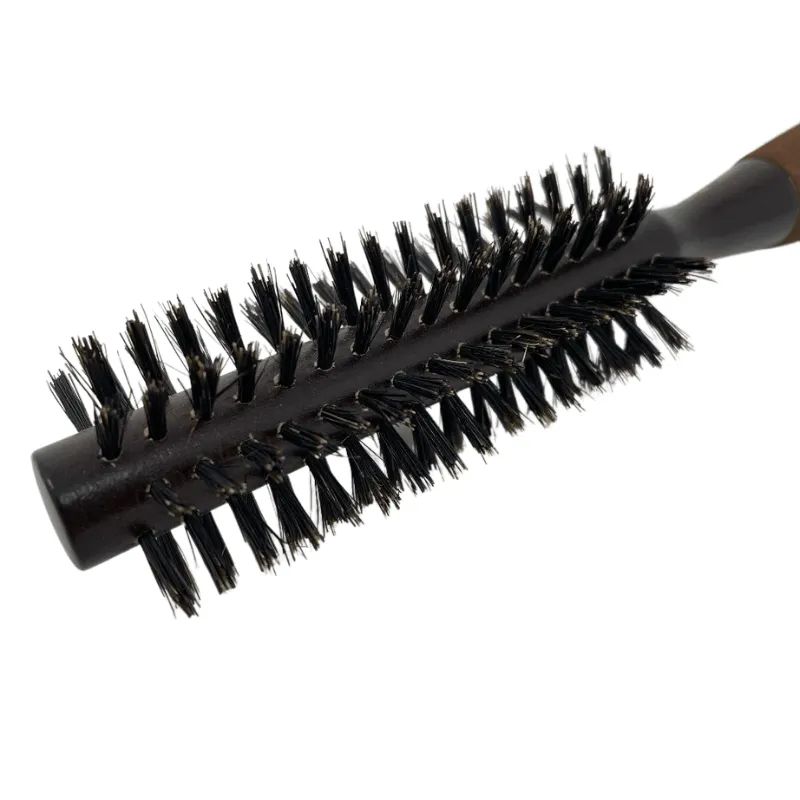 1.5"/4 cm Boar Bristle Wooden Round Brush