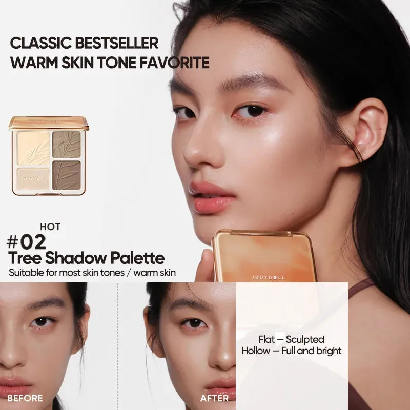 2 IN 1 Highlighter Contour Palette