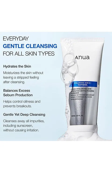 [Anua] 8 Hyaluronic Acid Hydrating Gentle Foaming Cleanser (150Ml/5.07fl.oz)