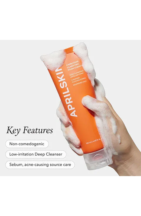[APRILSKIN] Real Carrotene Acne Foam Cleanser (120Ml/4.05fl.oz)