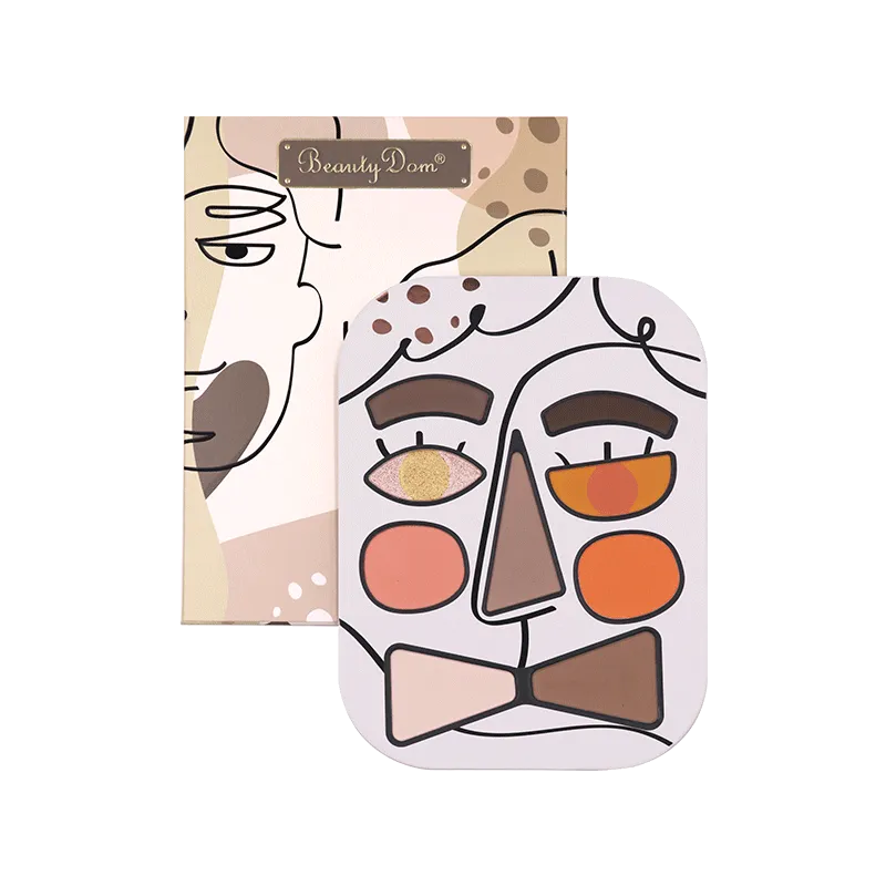 BeautyDom All-in-One Blush, Highlighter & Contour Palette