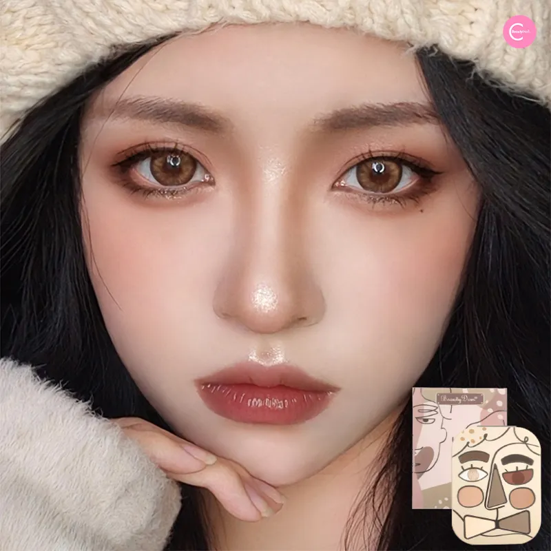 BeautyDom All-in-One Blush, Highlighter & Contour Palette