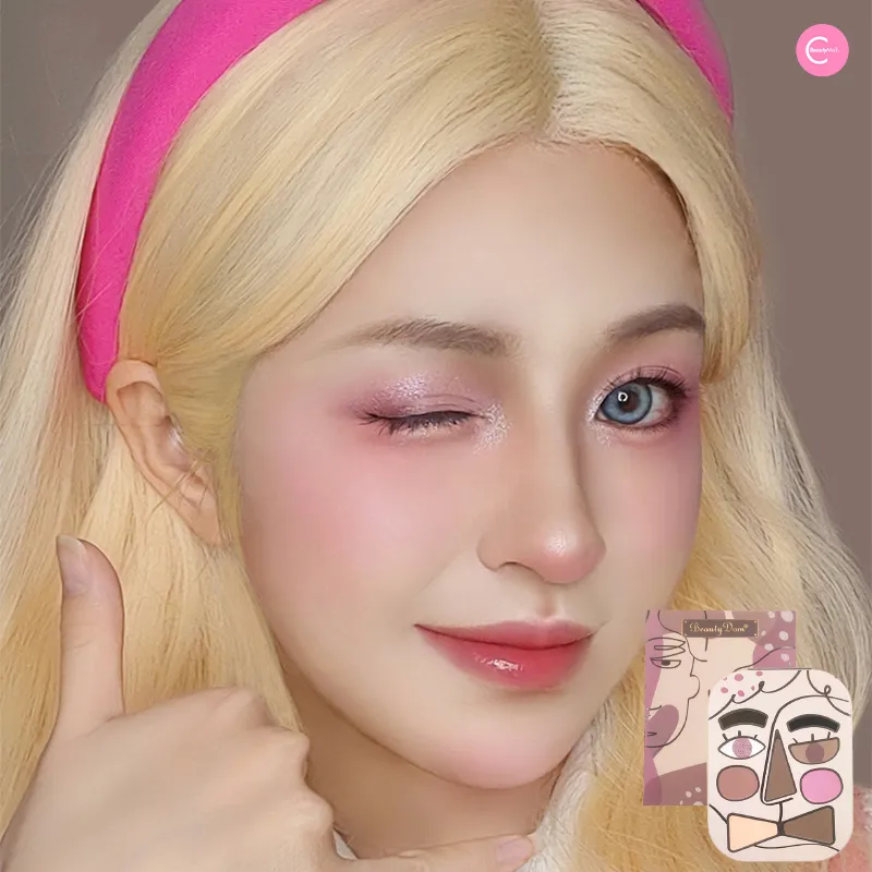 BeautyDom All-in-One Blush, Highlighter & Contour Palette