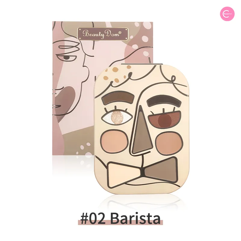 BeautyDom All-in-One Blush, Highlighter & Contour Palette