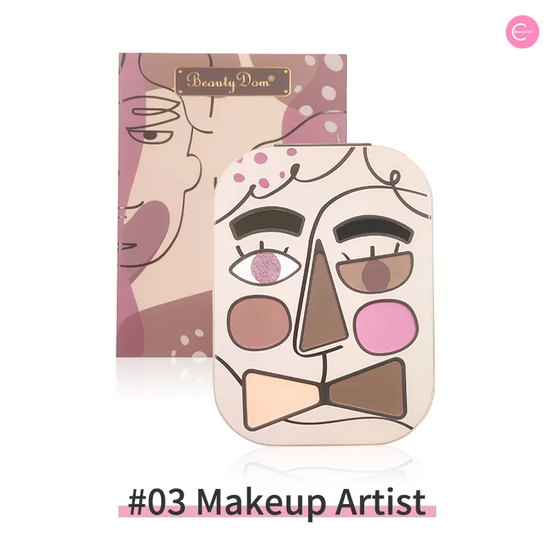 BeautyDom All-in-One Blush, Highlighter & Contour Palette