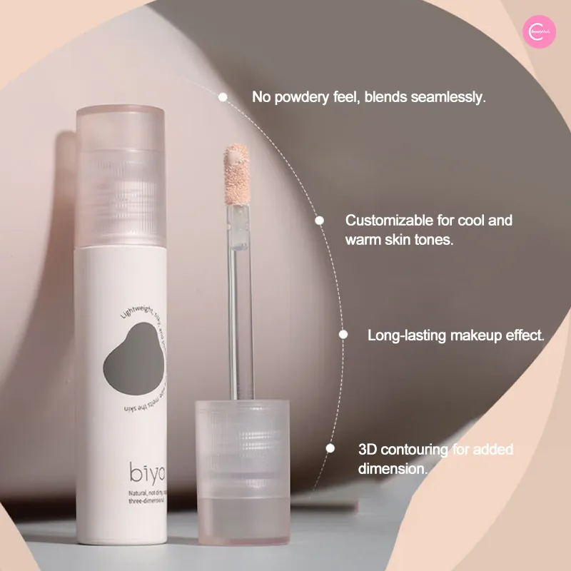 Biya Dual-Tone Highlight & Contour Liquid – Natural 3D Sculpting