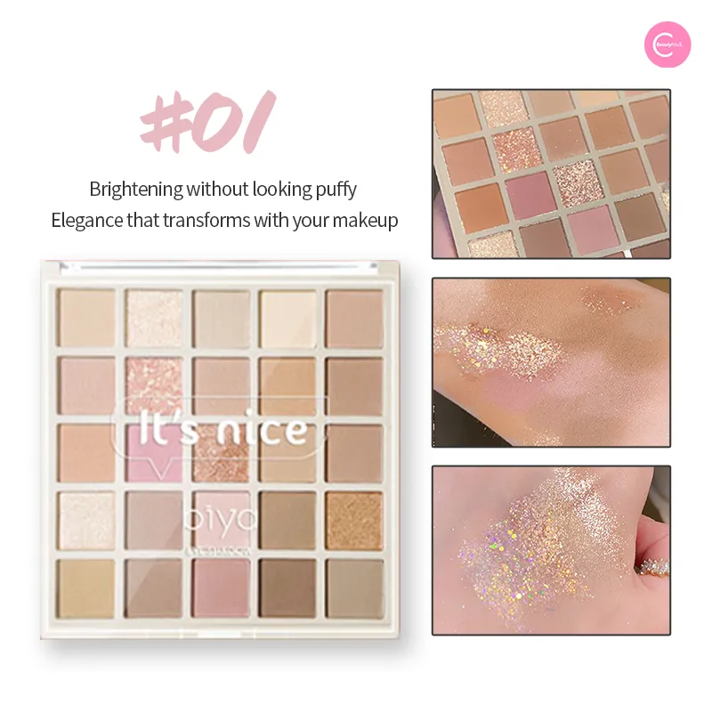 Biya Macaron 25-Color Eyeshadow Palette