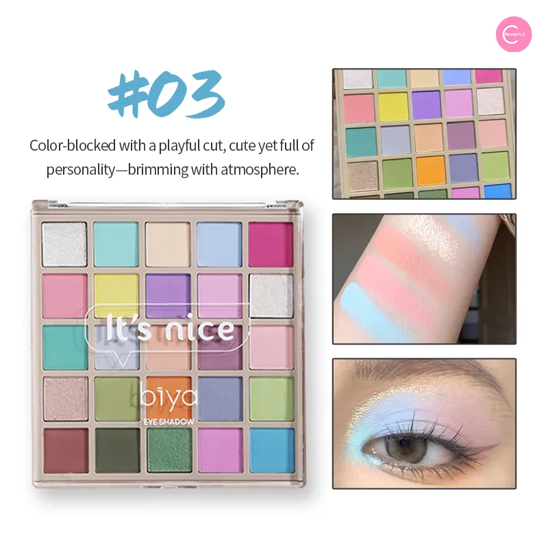 Biya Macaron 25-Color Eyeshadow Palette