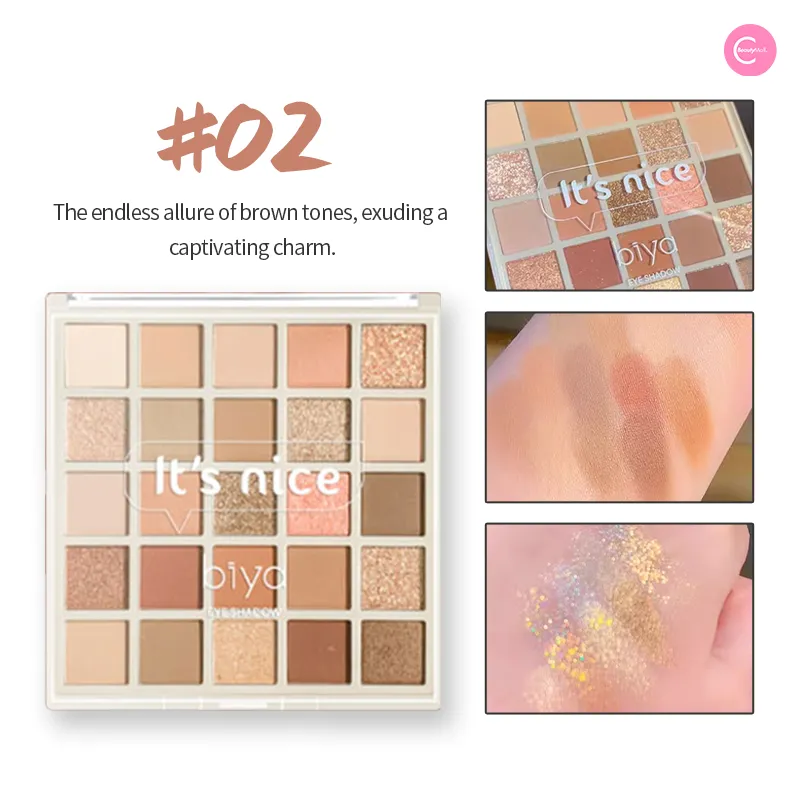 Biya Macaron 25-Color Eyeshadow Palette