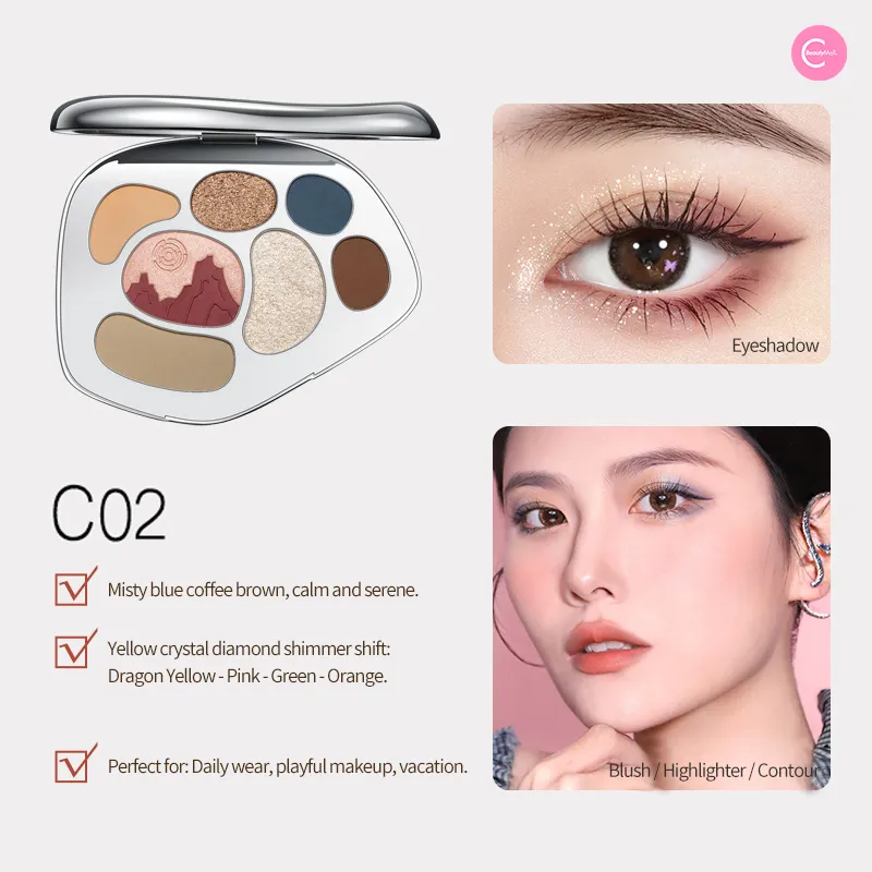 CATKIN Shanhaijing Little Mirror 8-Color All-in-One Makeup Palette