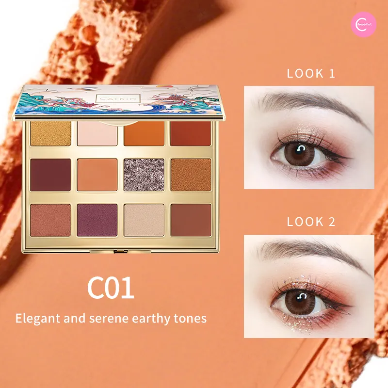 Catkin Spring River Flower Moon Night 12-Color Eyeshadow Palette