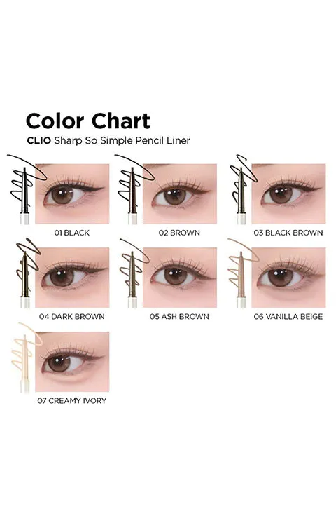 [CLIO] Sharp So Simple Waterproof Pencil Liner (0.14g/0.004fl.oz)