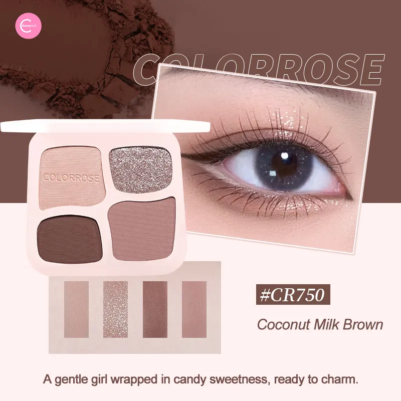 Colorrose Pocket-Sized 4-Color Eyeshadow Palette