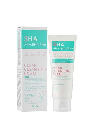 [esfolio] 3HA Clear Cleansing Foam (100Ml/3.38fl.oz)