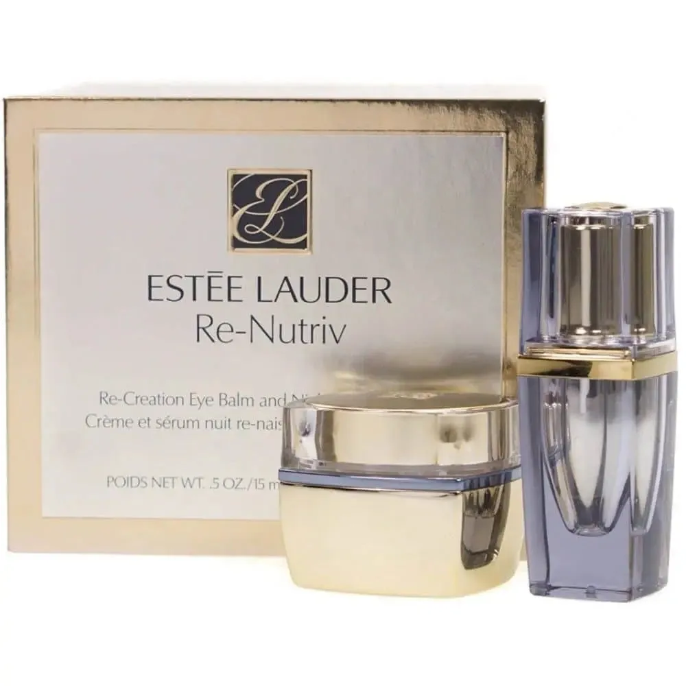 Estee Lauder Re-Nutriv Re-Creation Eye Balm & Night Serum for Eyes Gift Set