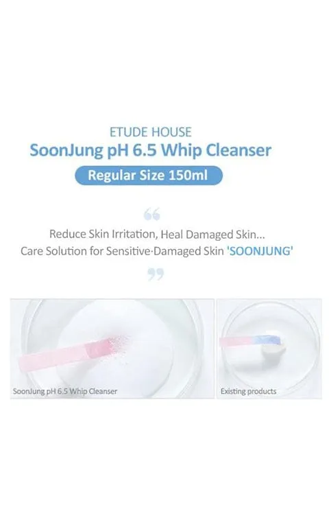 [ETUDE HOUSE] Soon Jung pH 6.5 Whip Cleanser (150mL/5.07fl.oz)