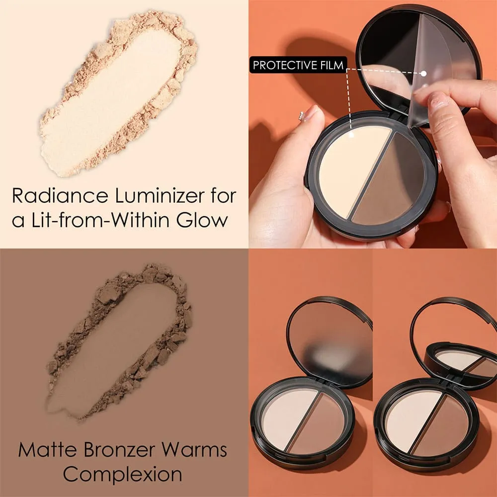 Focallure Face Highlighter & Bronzer Duo 2A 8g