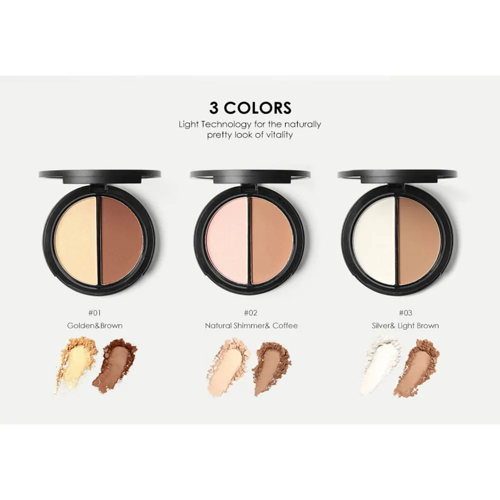 Focallure Face Highlighter & Bronzer Duo 2A 8g