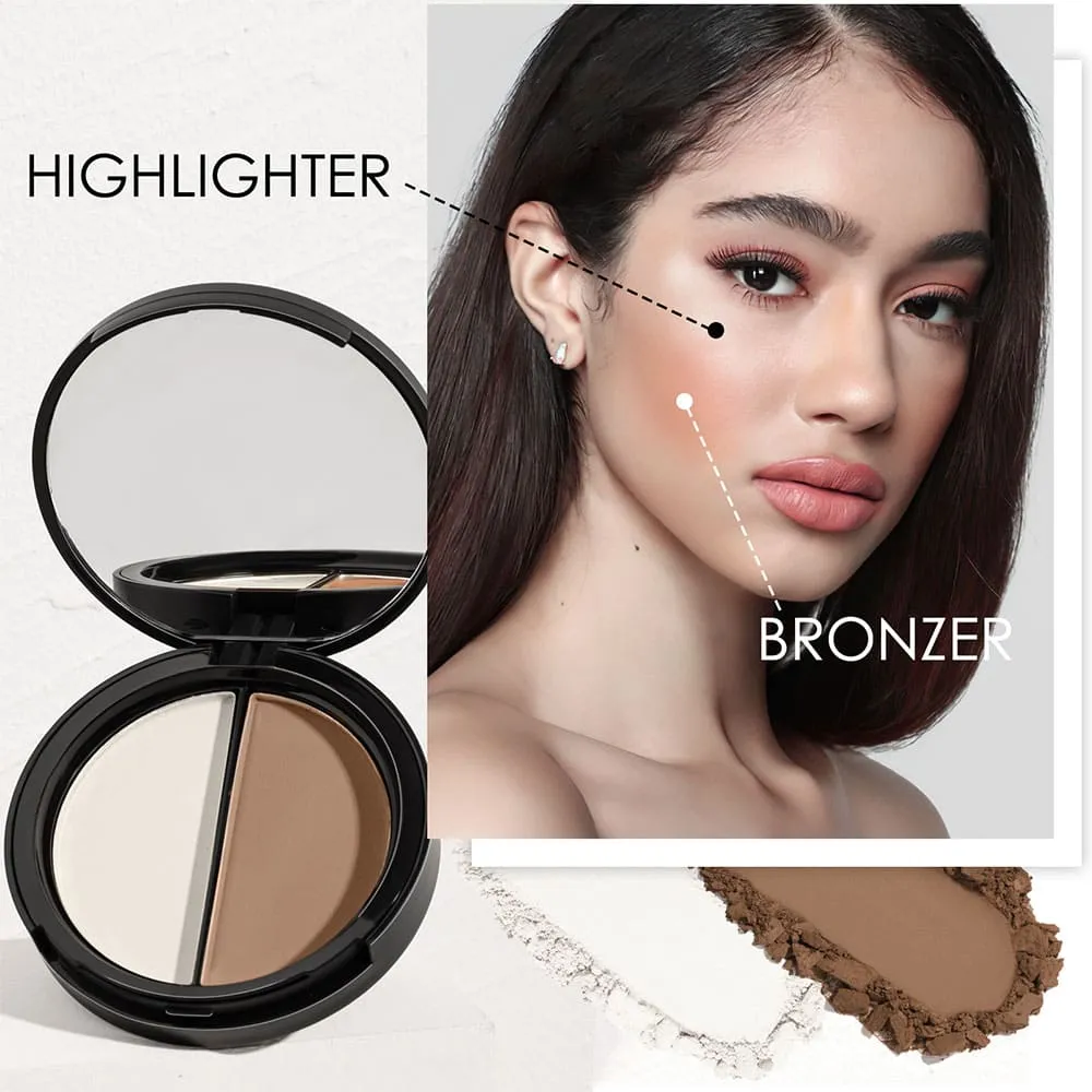 Focallure Face Highlighter & Bronzer Duo 3A 8g