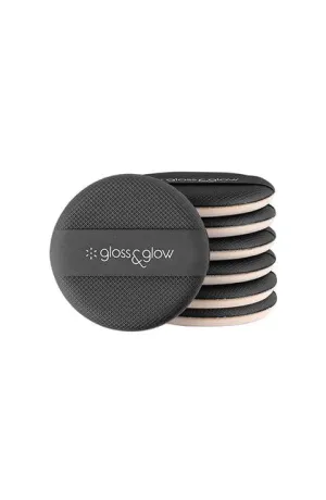 Gloss and Glow Premium Air Cushion Puff BLACK 7pcs