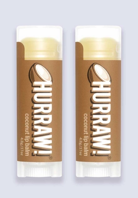 Hurraw Coconut Lip Balm 4.3g (per stick) - 2 Pack