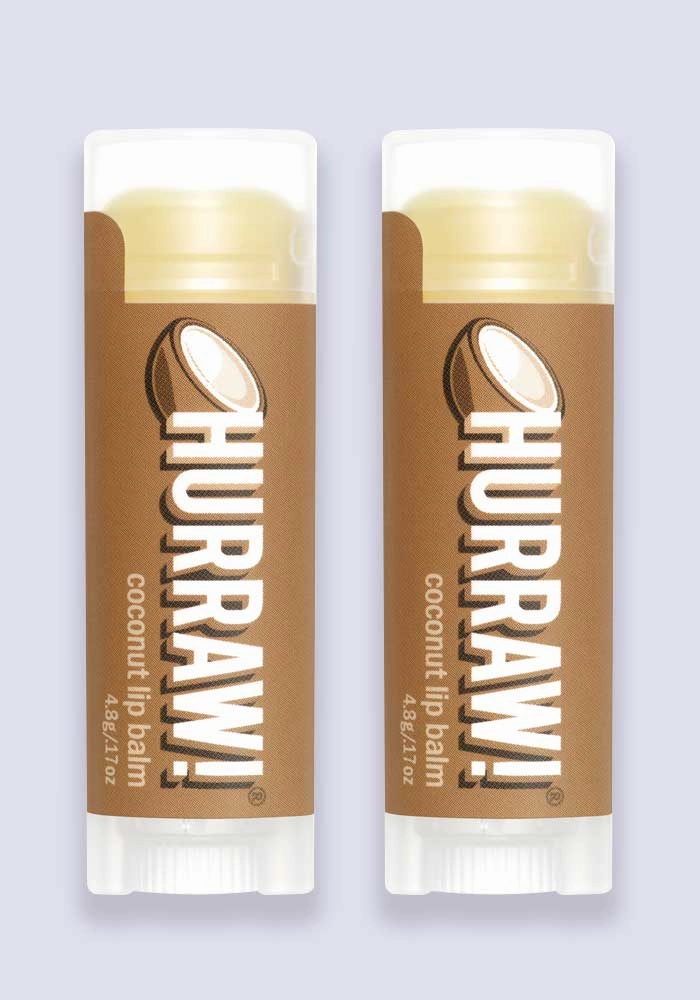 Hurraw Coconut Lip Balm 4.3g (per stick) - 2 Pack