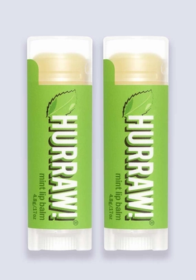 Hurraw Mint Lip Balm 4.3g (per stick) - 2 Pack