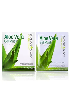 Masqueology Aloe Vera Gel Mask 1Pcs, 1Box(12Pcs)