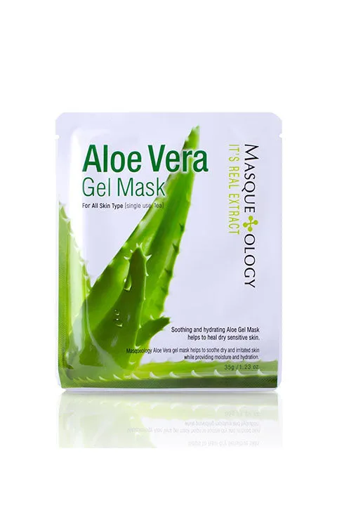 Masqueology Aloe Vera Gel Mask 1Pcs, 1Box(12Pcs)