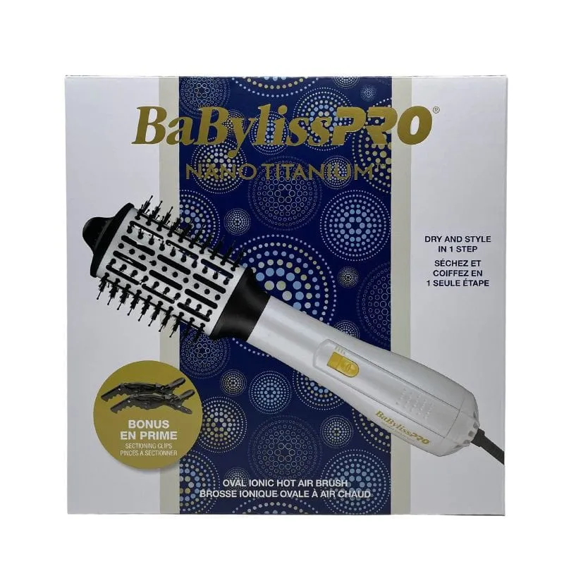 Nano Titanium Oval Ionic Hot Air Brush