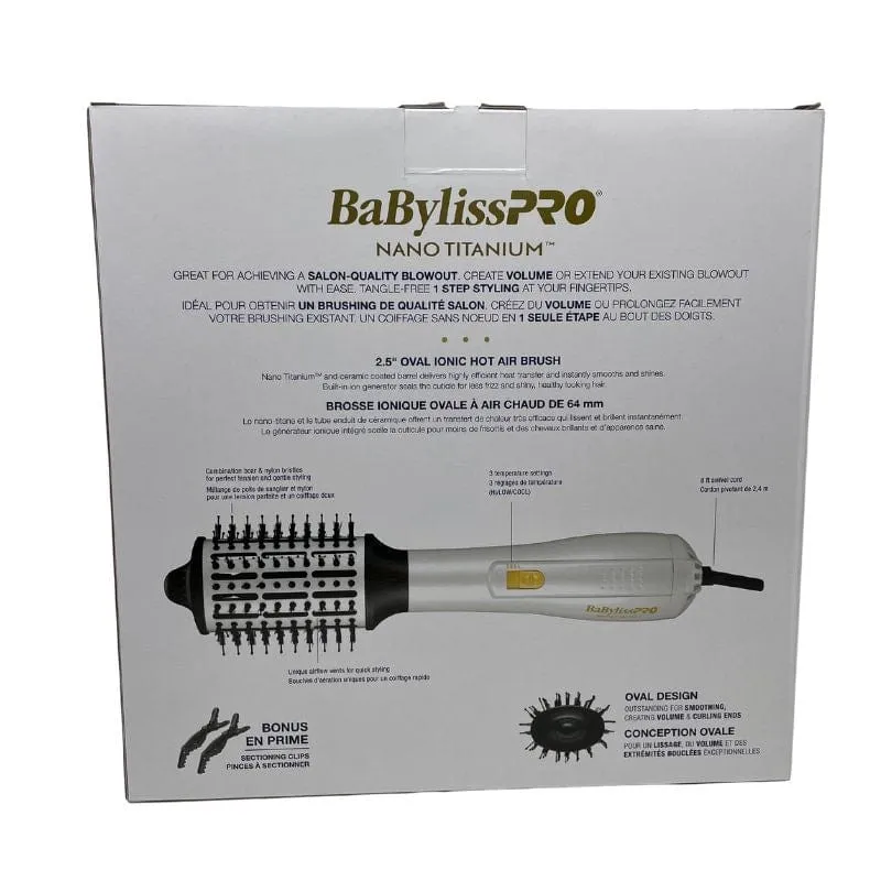 Nano Titanium Oval Ionic Hot Air Brush