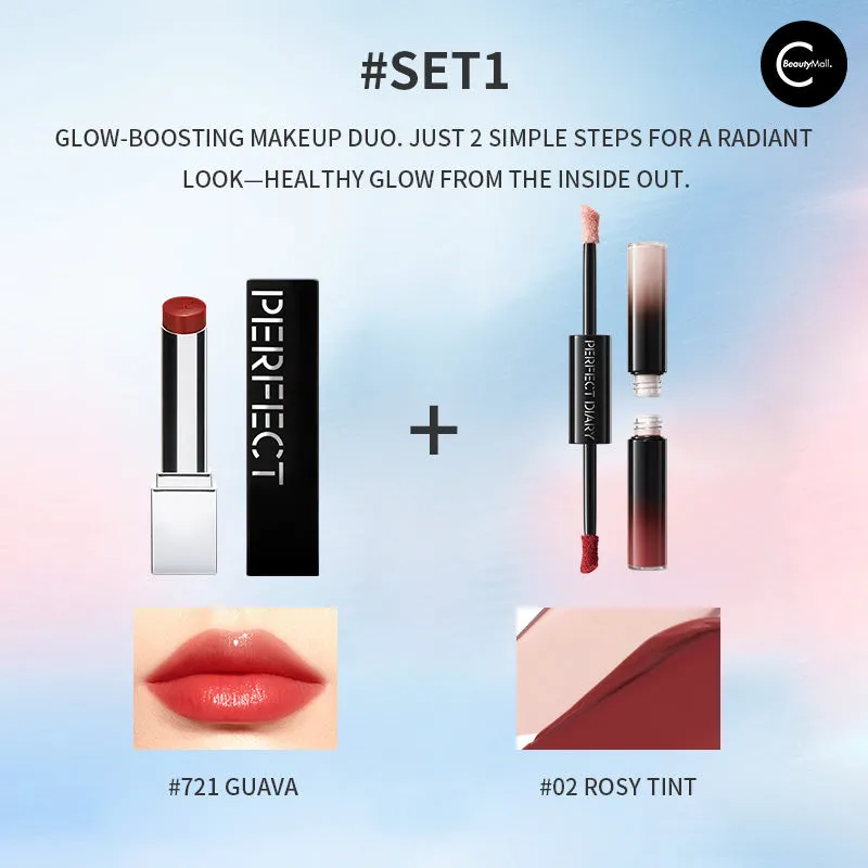 Perfect Diary Dual-Ended Cheek & Lip Bouncy Tint
