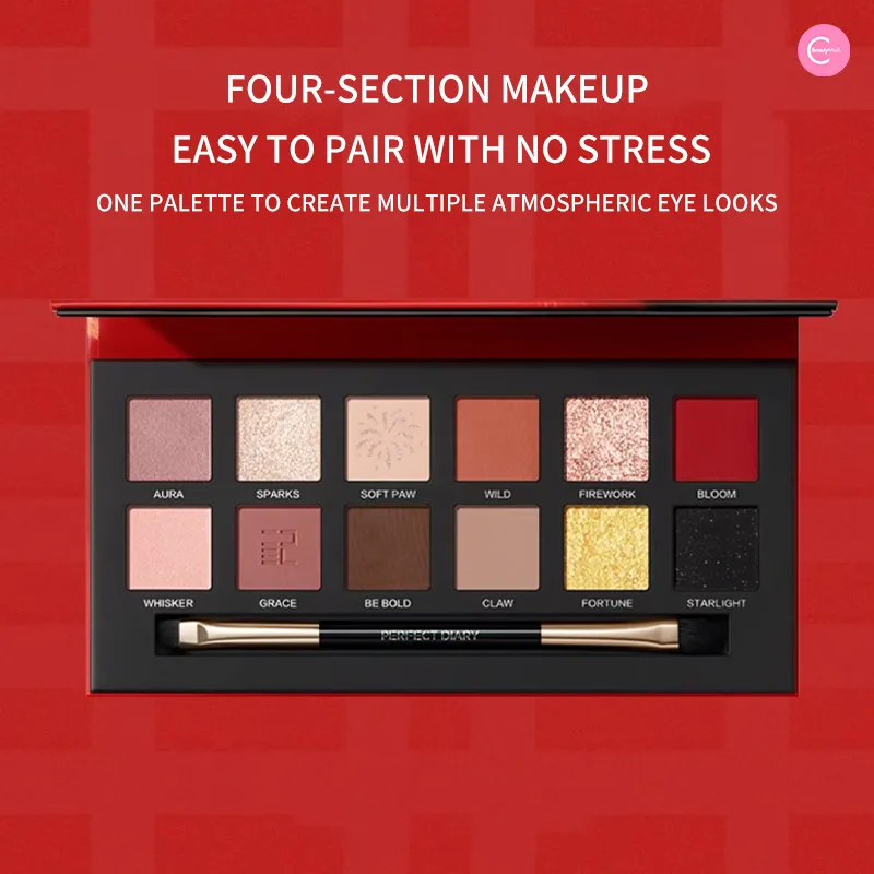 PERFECT DIARY Lunar New Year Limited Edition – Golden Tiger & Ink Cat Eyeshadow Palette