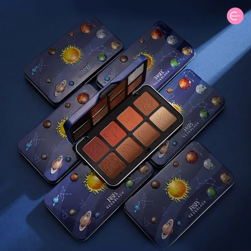 RED & BLACK 16-Color Eyeshadow Palette