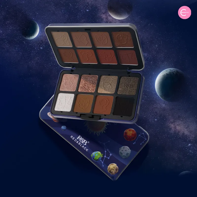RED & BLACK 16-Color Eyeshadow Palette