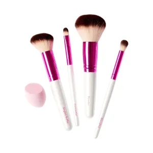 Ruby Kisses Complexion Makeup Brush Kit - Red by Kiss