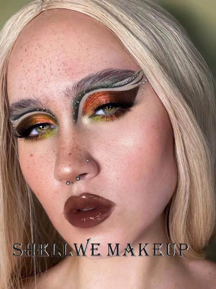 Shellwe Makeup Liana Matte-Satin Shimmer Chameleon Green Eyeshadow Palette