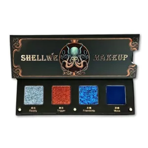 Shellwe Makeup Octopus Escape Dream Matte-Satin Shimmer Chameleon Quad Eyeshadow Palette