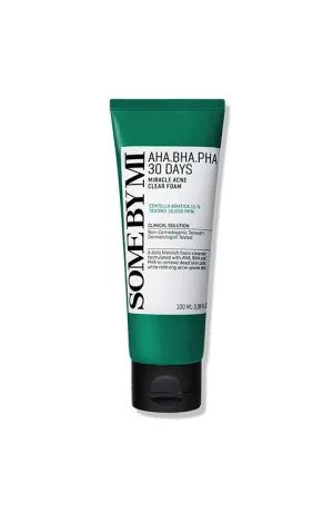 [SOME BY MI] AHA,BHA,PHA 30 Days Miracle Acne Clear Foam (100Ml/3.38fl.oz)