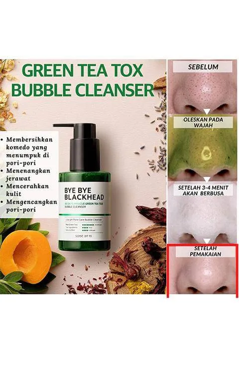 SOME BY MI Bye Bye Blackhead 30 Days Miracle Green Tea Tox Bubble Cleanser