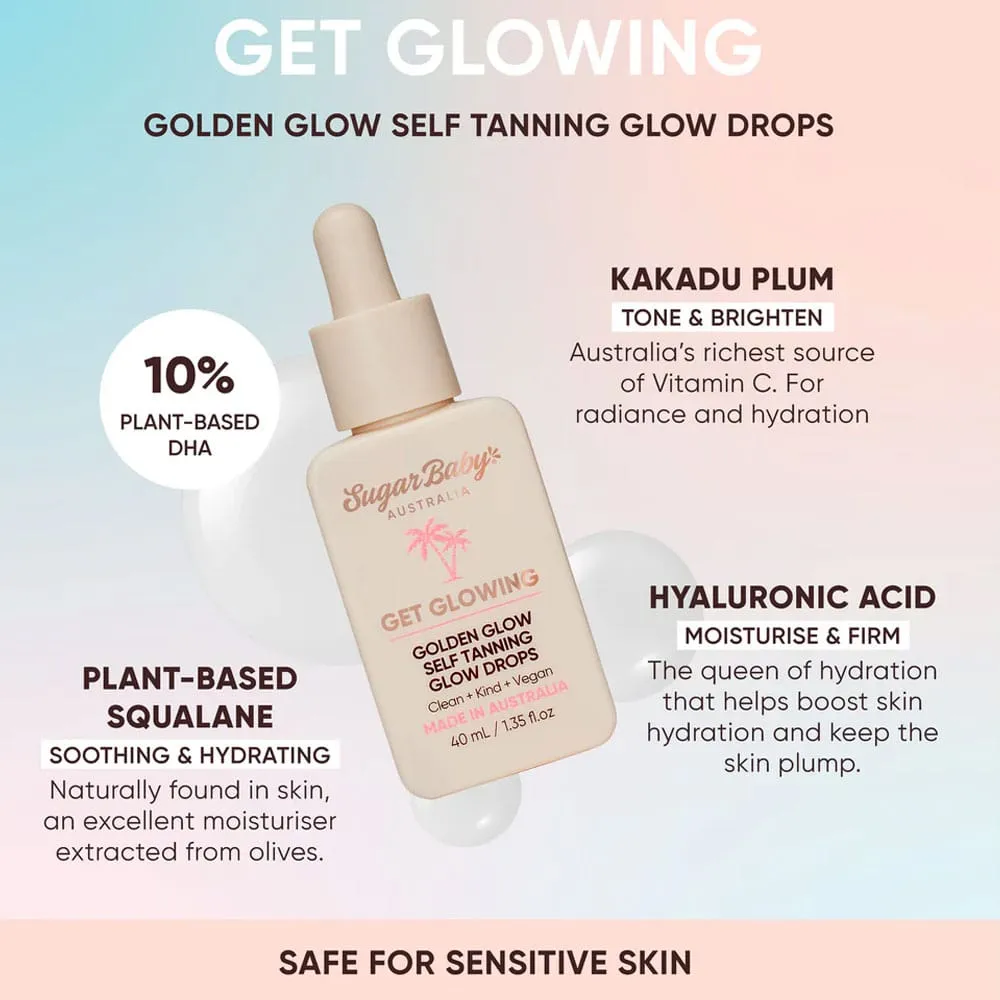 Sugar Baby Get Glowing Golden Glow Self Tanning Glow Drops 40ml