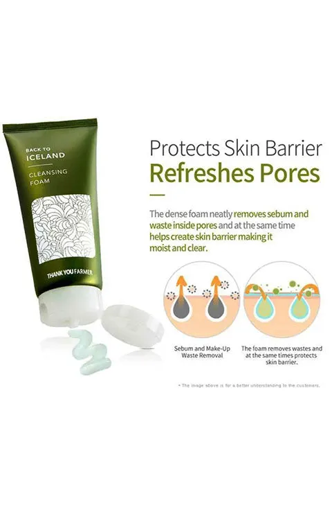 [THANK YOU FARMER] Back To Iceland Cleansing Foam (120Ml/4.22fl.oz)