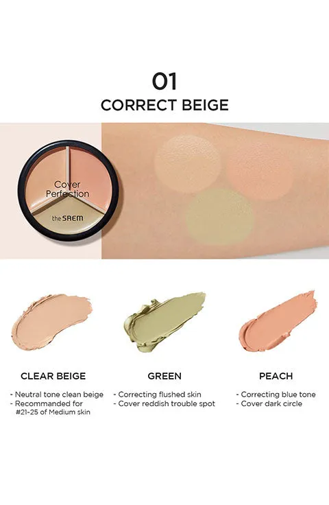 [the SAEM] Cover Perfection Triple Pot Concealer (4.5g/0.16fl.oz)