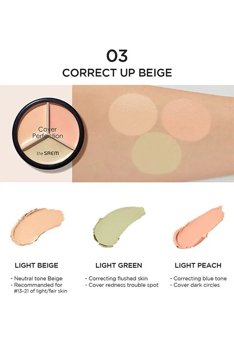 [the SAEM] Cover Perfection Triple Pot Concealer (4.5g/0.16fl.oz)