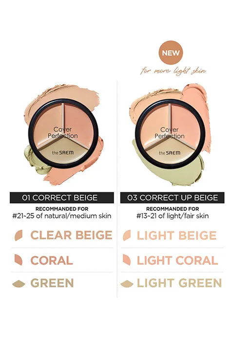 [the SAEM] Cover Perfection Triple Pot Concealer (4.5g/0.16fl.oz)