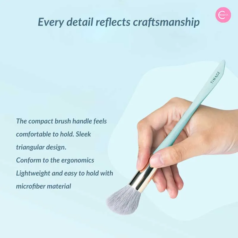 TIMAGE Flat-Arc Foundation Brush