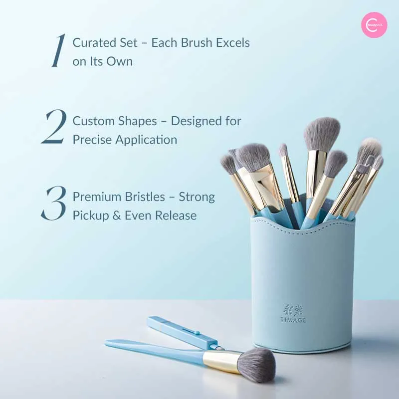 TIMAGE Flat-Arc Foundation Brush