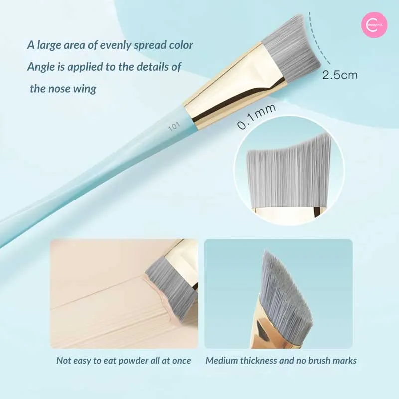 TIMAGE Flat-Arc Foundation Brush