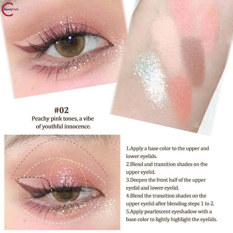 XIXI "Working Bear" Six-Color Eyeshadow Palette